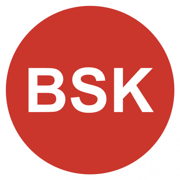 Etikett BSK, d=40mm